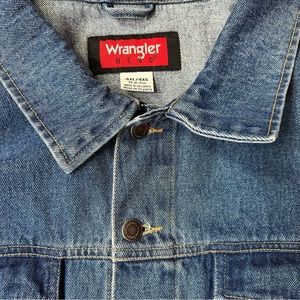 Wrangler Hero Jacket Mens Size 4XL Denim Trucker Western Cowboy Vintage 90s